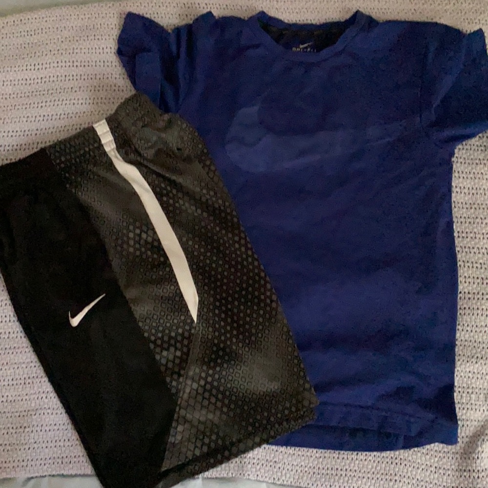 Nike shirt and shorts